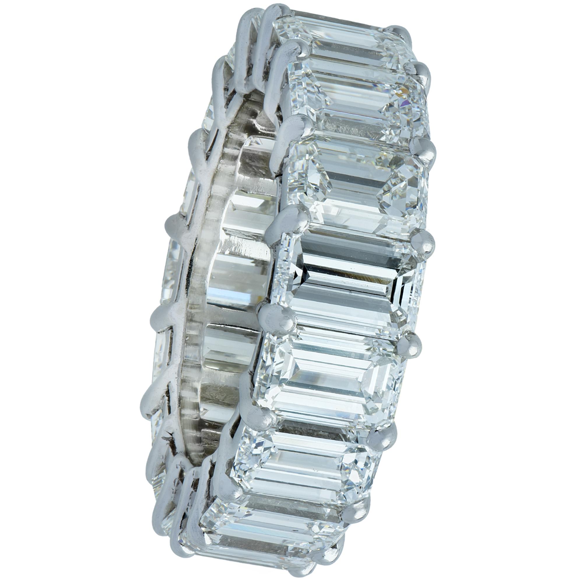 12 carat emerald cut diamond ring