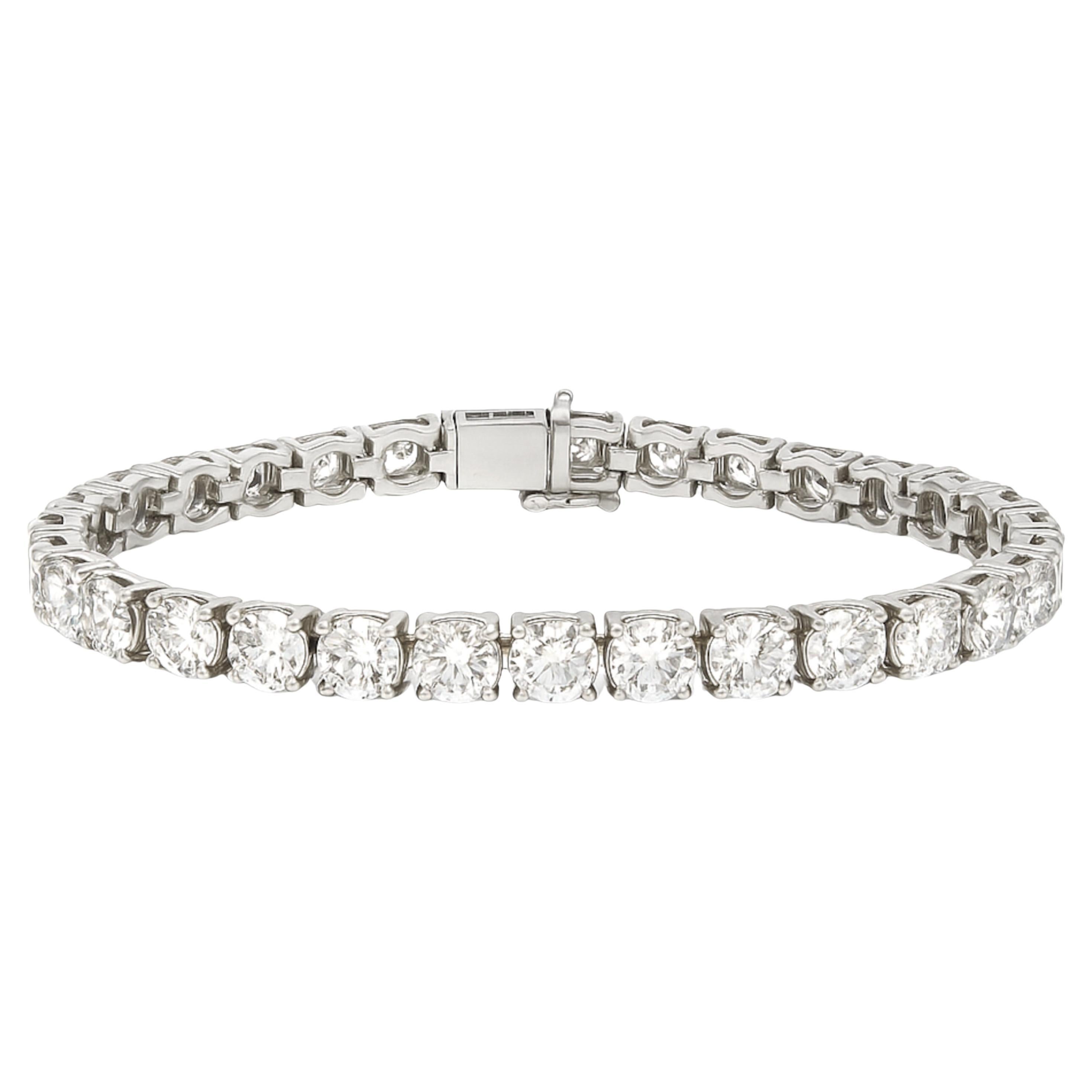 12 Karat Naturdiamant-Tennisarmband  Elegant und zeitlos