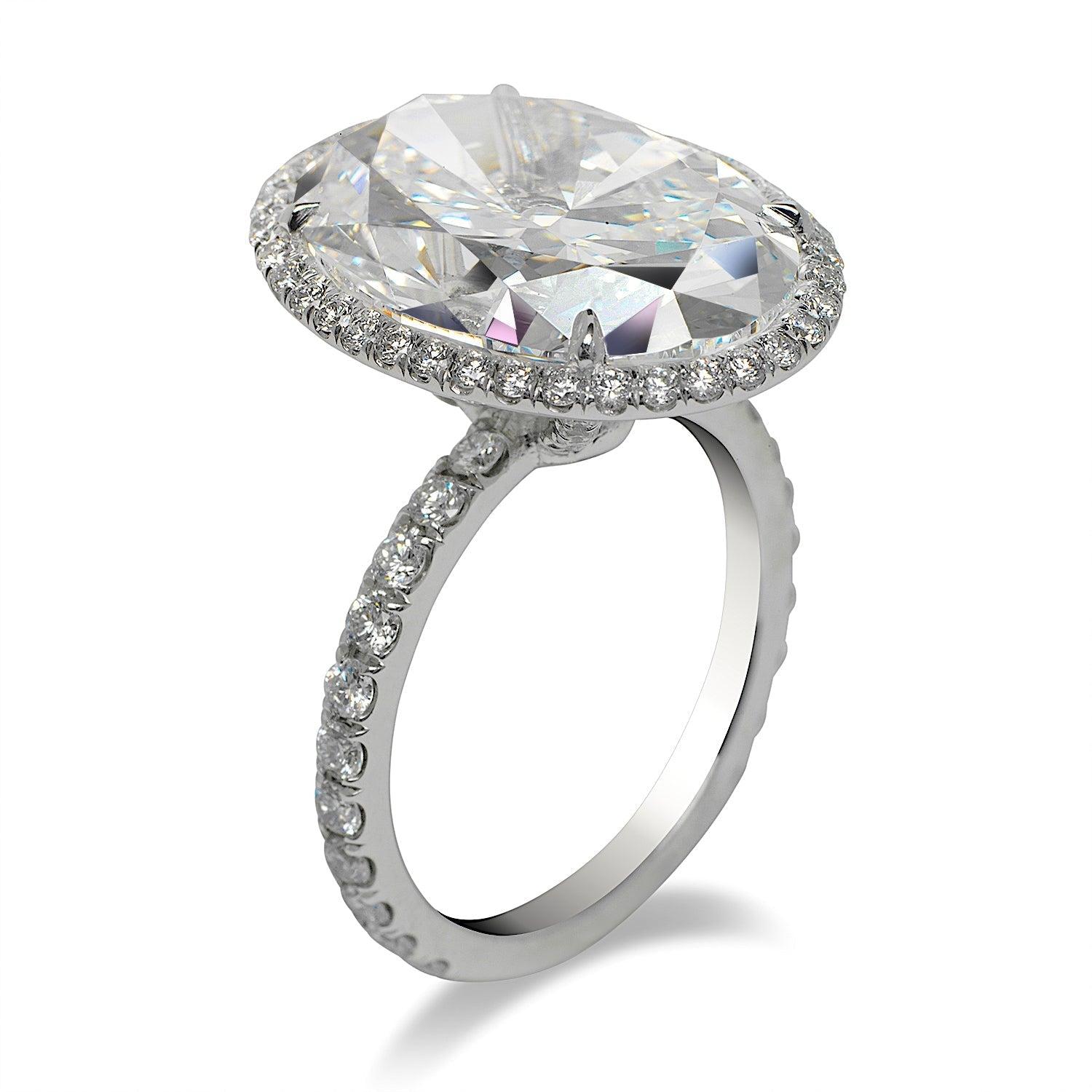 12 carat oval diamond ring