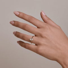 1.2 Carat Oval Statement Brilliant White SI 14K Gold Classic Charm Signature