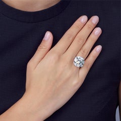 12 Carat Round Brilliant Statement Type IIa   / D color FL Diamond Ring