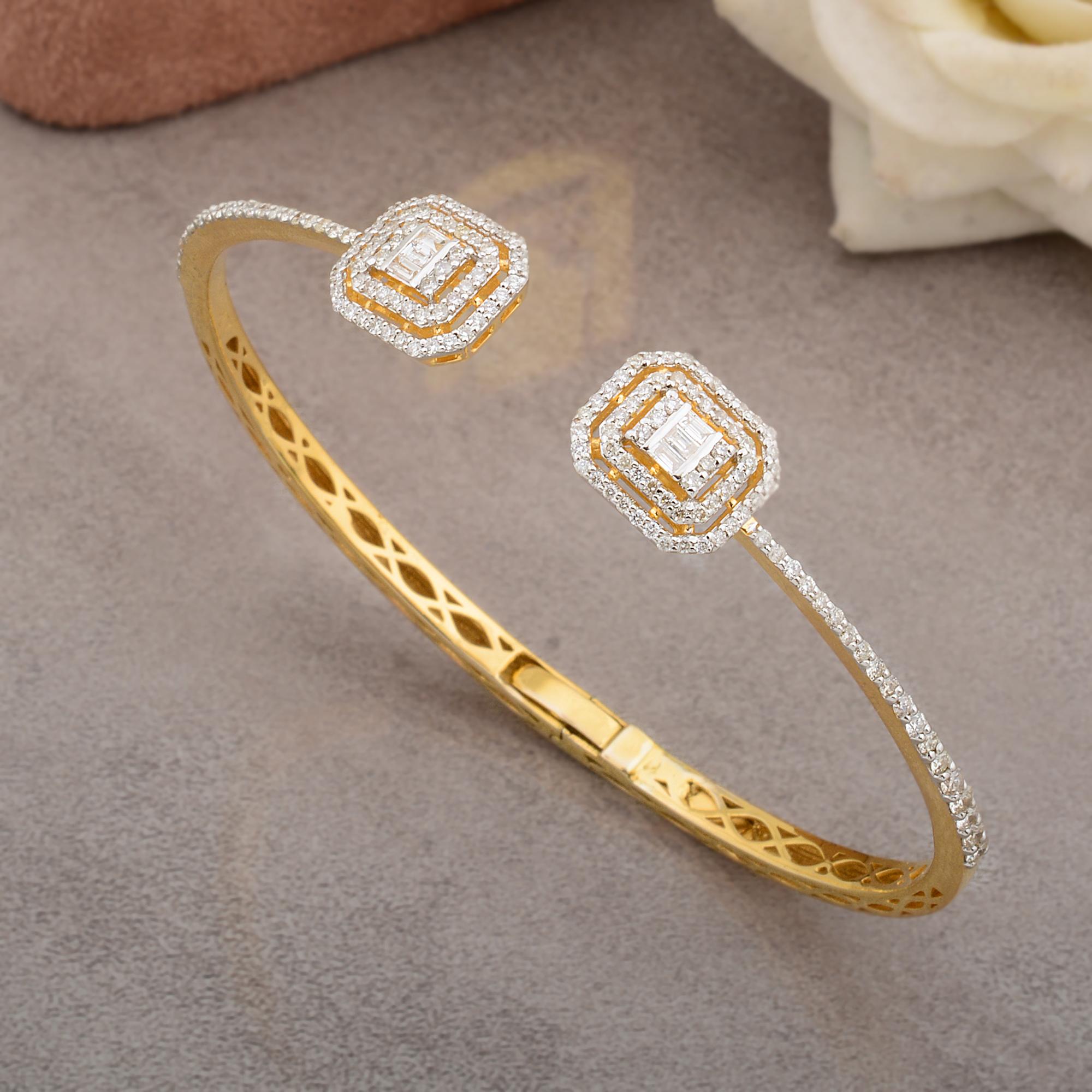 Ce bracelet de diamants délicats avec 1,2 ct. Les diamants véritables sont une promesse de perfection et de pureté. Ce bracelet est serti en or jaune massif 10k. Vous pouvez choisir ce bracelet en Or Rose 10k/Or Jaune/Or Blanc.

C'est un cadeau