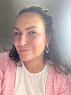 12 carats Diamond Hoop earrings 14KT gold