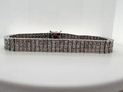 12 carats tennis bracelet 14KT white gold luxury bracelet