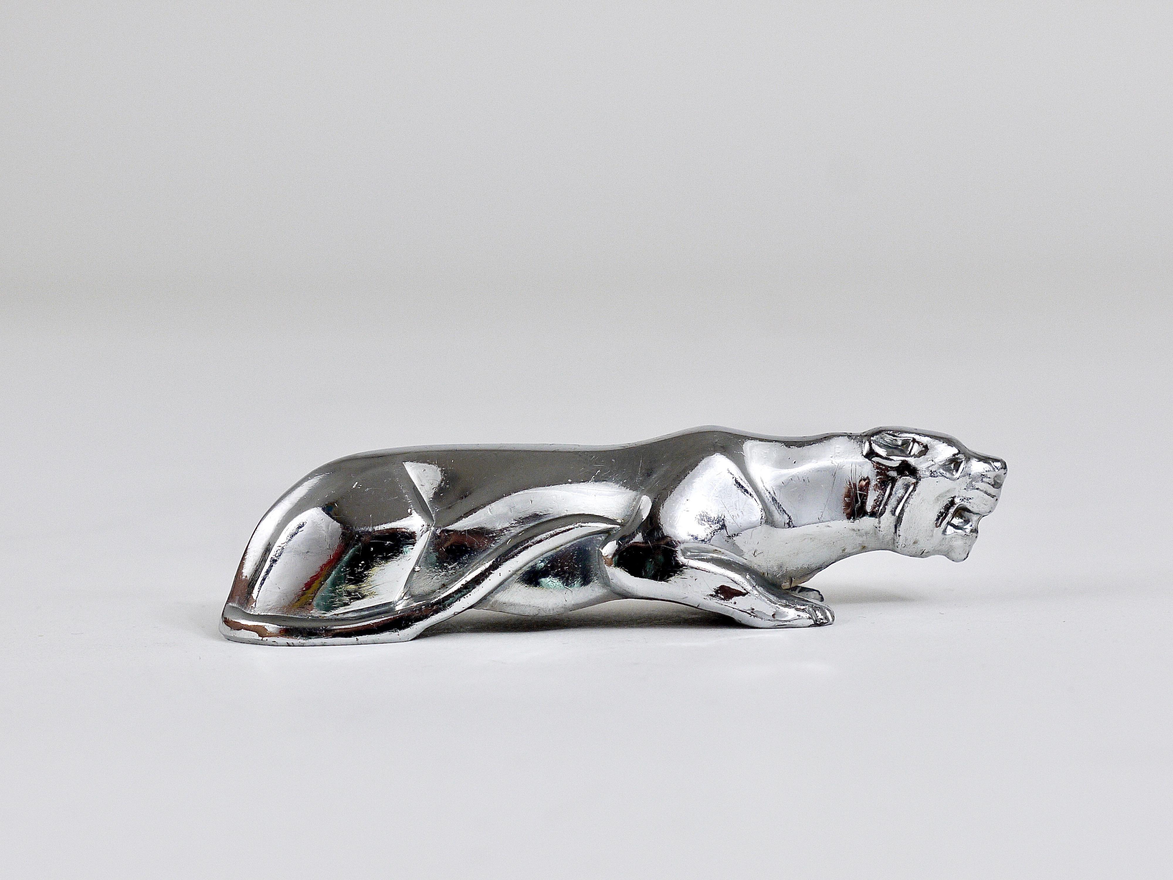 12 Charming Art Deco Animal Sculpture Nickel-Plated Knife Rests, France, 1930s 5