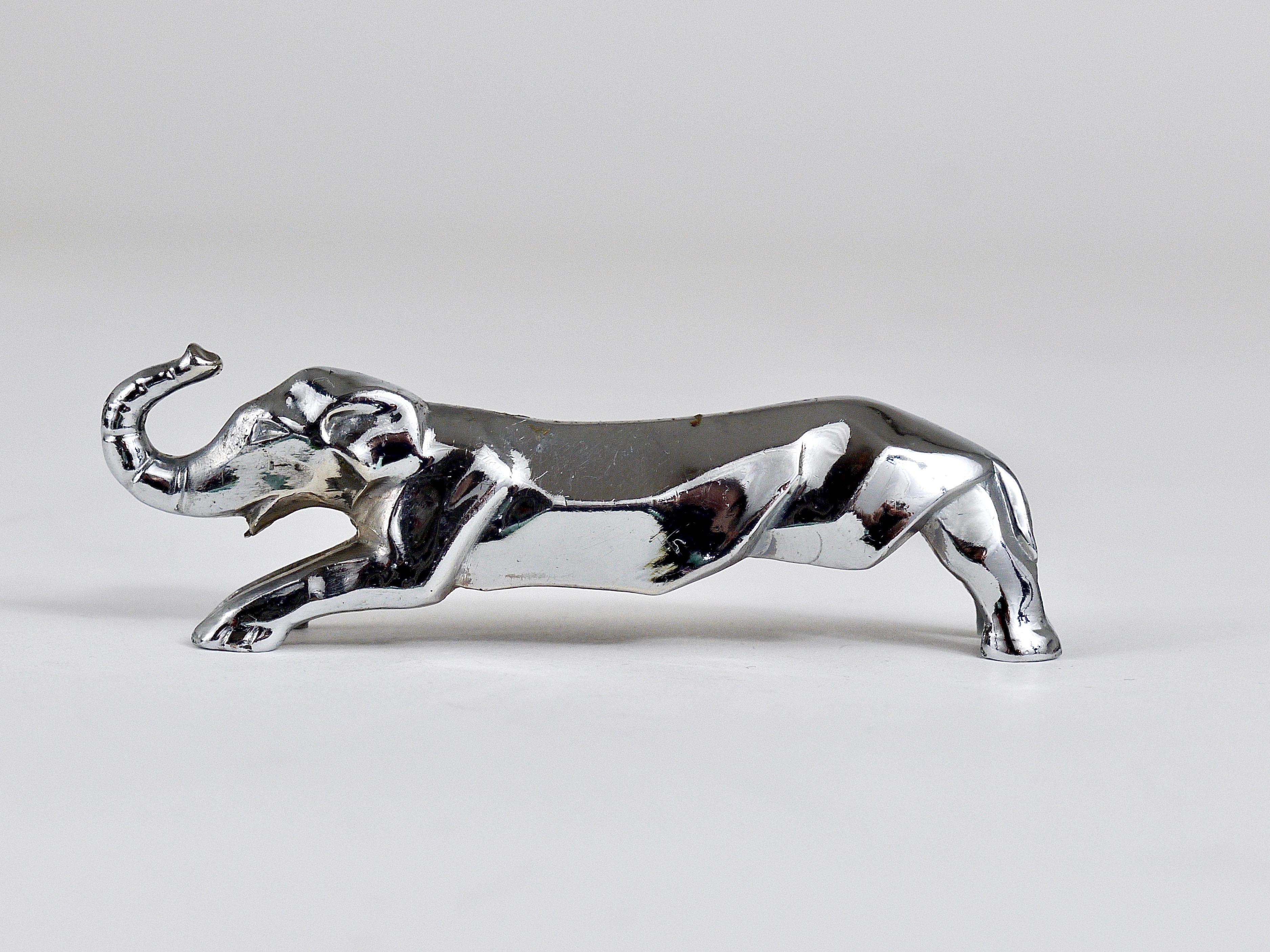 12 Charming Art Deco Animal Sculpture Nickel-Plated Knife Rests, France, 1930s 9