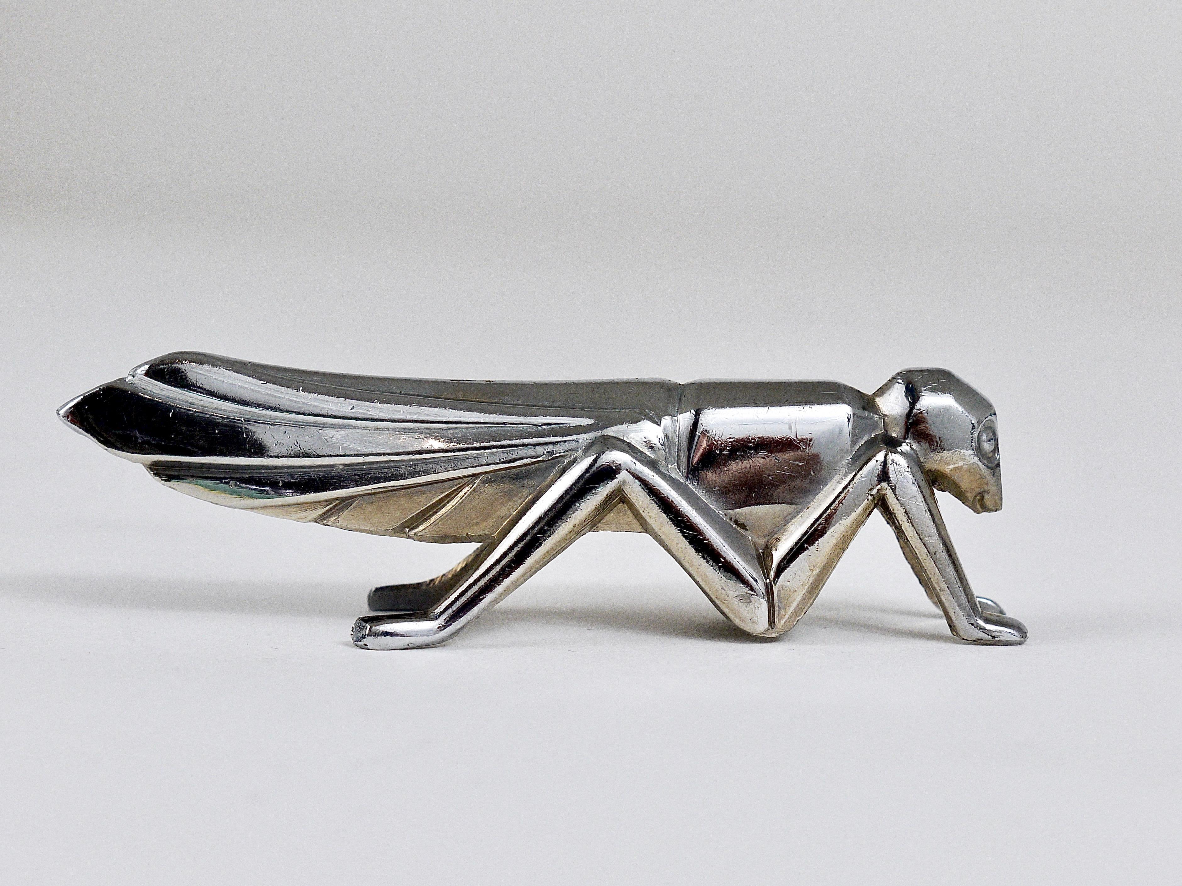 12 Charming Art Deco Animal Sculpture Nickel-Plated Knife Rests, France, 1930s 12