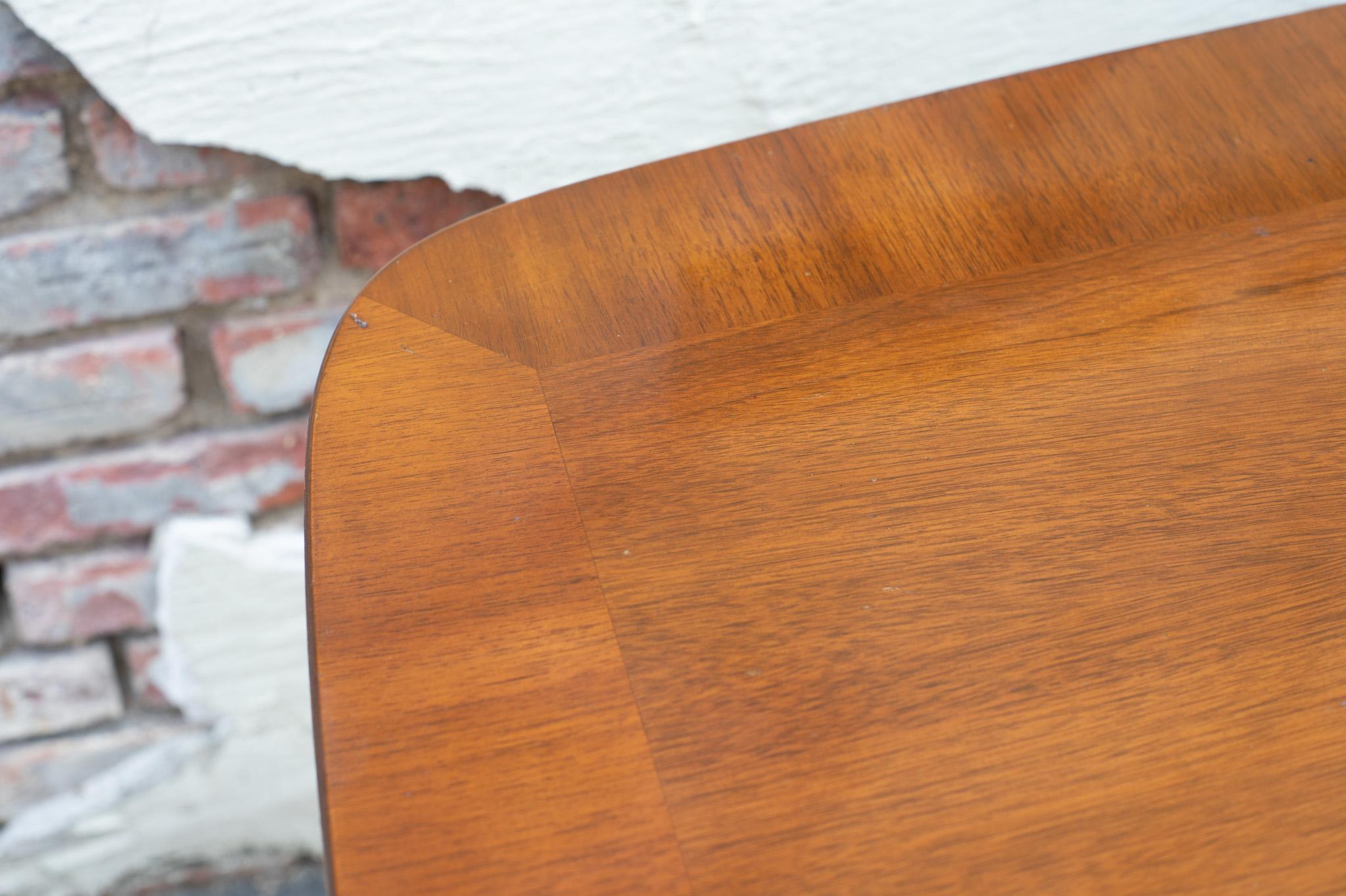 12' Conference or Dining Table by Standard Furniture Company in Walnut & Brass 12