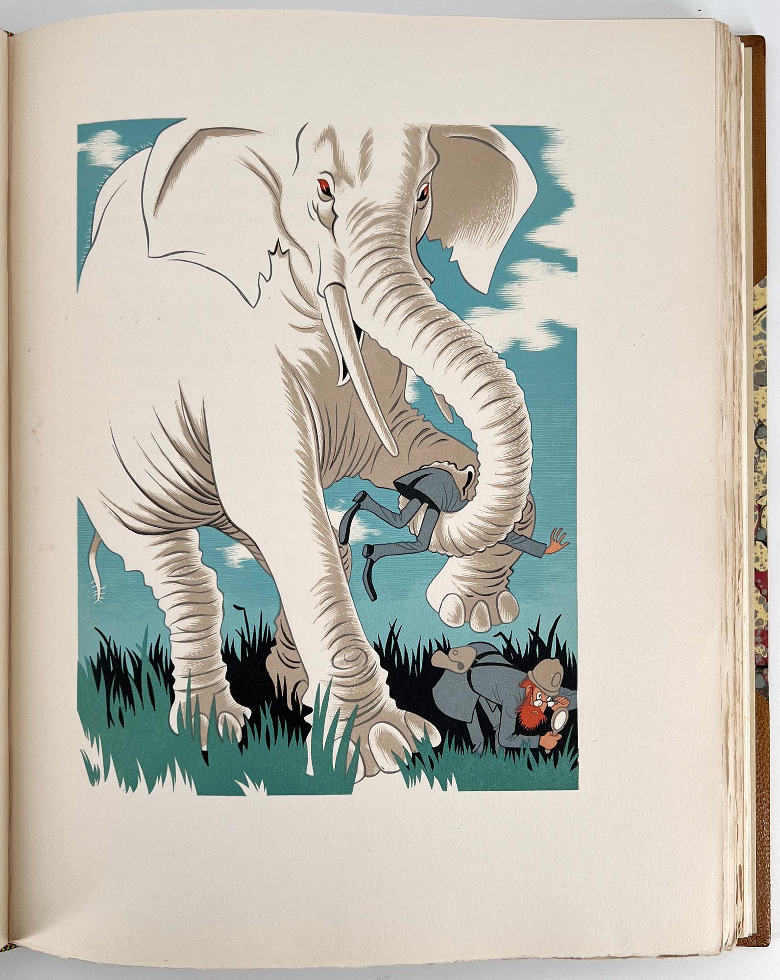 12 Contes / 12 Stories by Mark Twain, illustrated by Jean Trubert In Excellent Condition For Sale In Middletown, NY