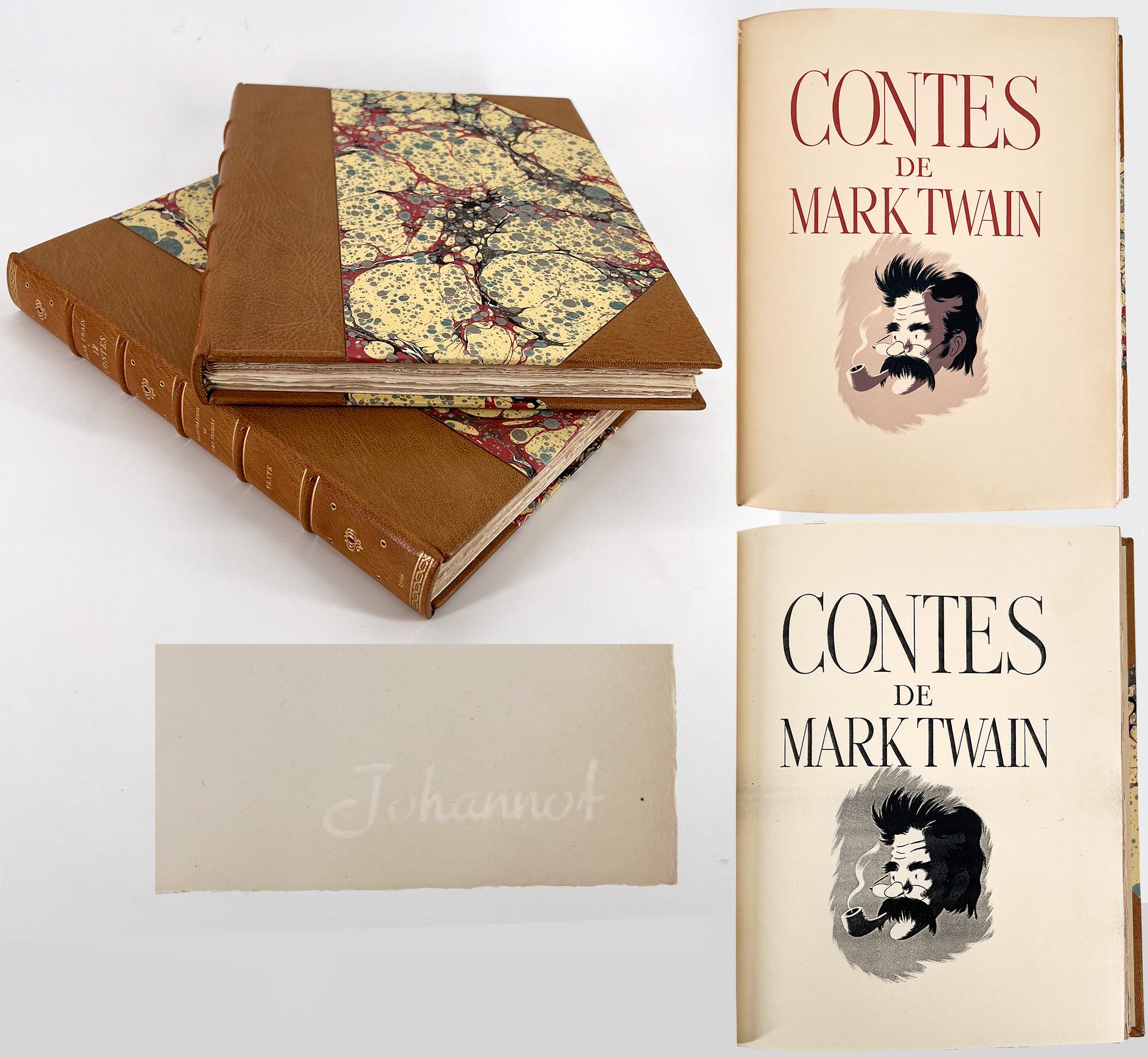 20th Century 12 Contes / 12 Stories by Mark Twain, illustrated by Jean Trubert For Sale