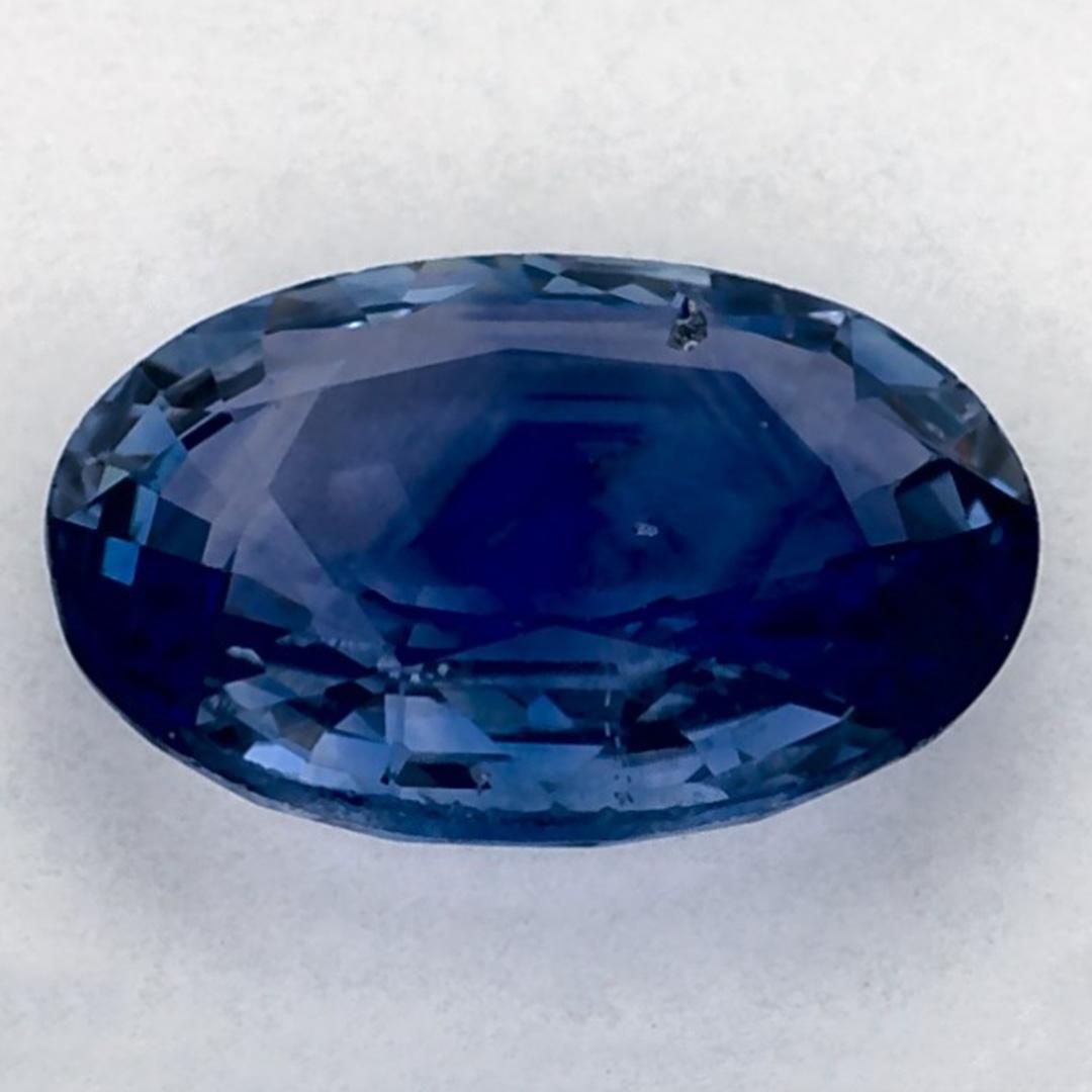 Oval Cut 1.2 Carat Blue Sapphire Oval Loose Gemstone