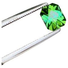 1.2 Cts Bluish Green Precision Cut Natural Tourmaline Gemstone for Jewellery 7mm