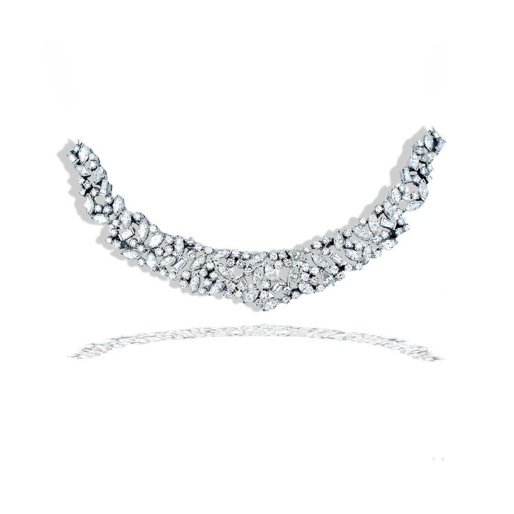 Retro 12 Carat Approximate Diamond Necklace