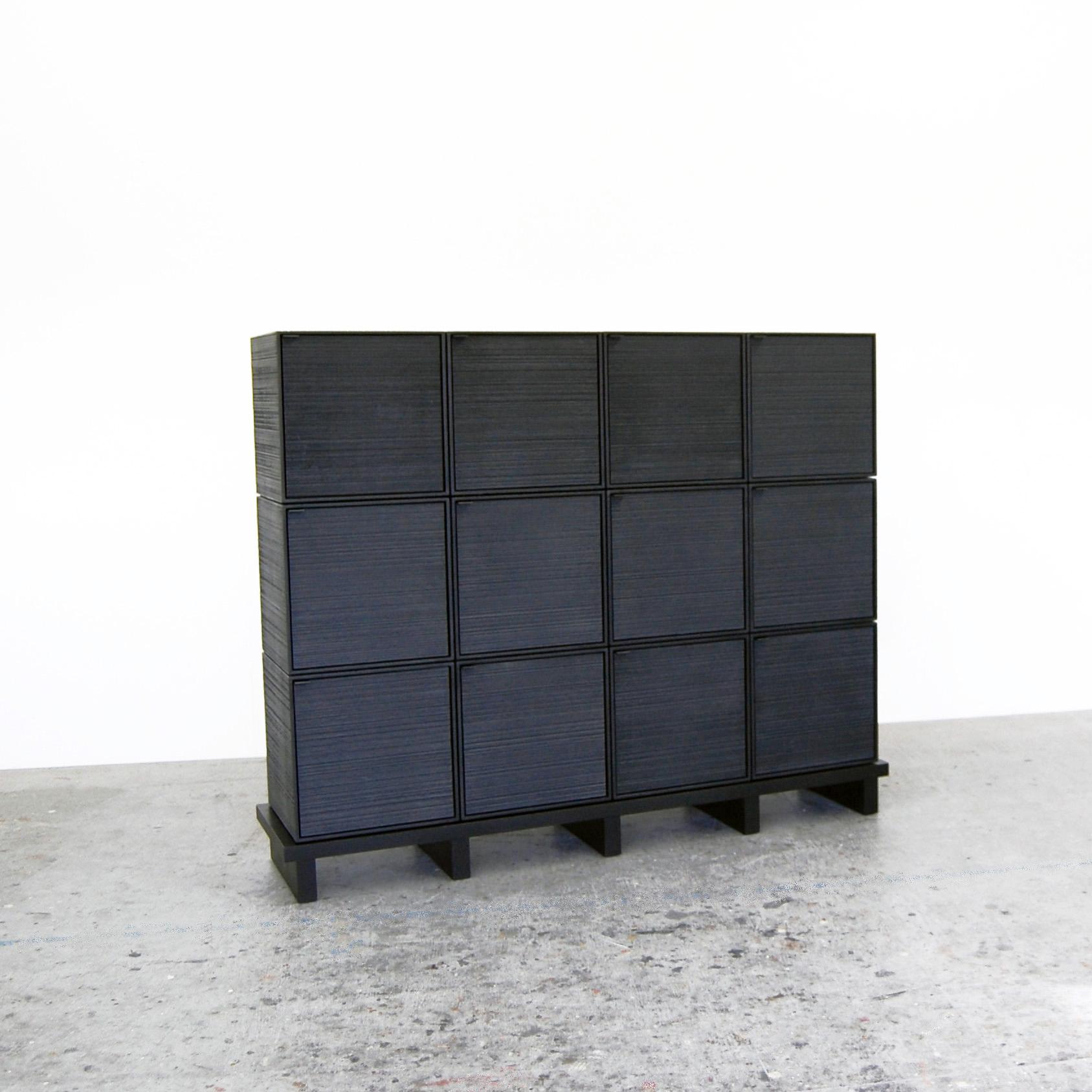 Post-Modern 12 Cubes Cabinet by John Eric Byers