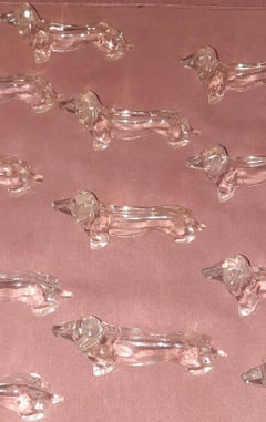 12 Dachshund Lucite Knife or Chop Stick Rests Rests