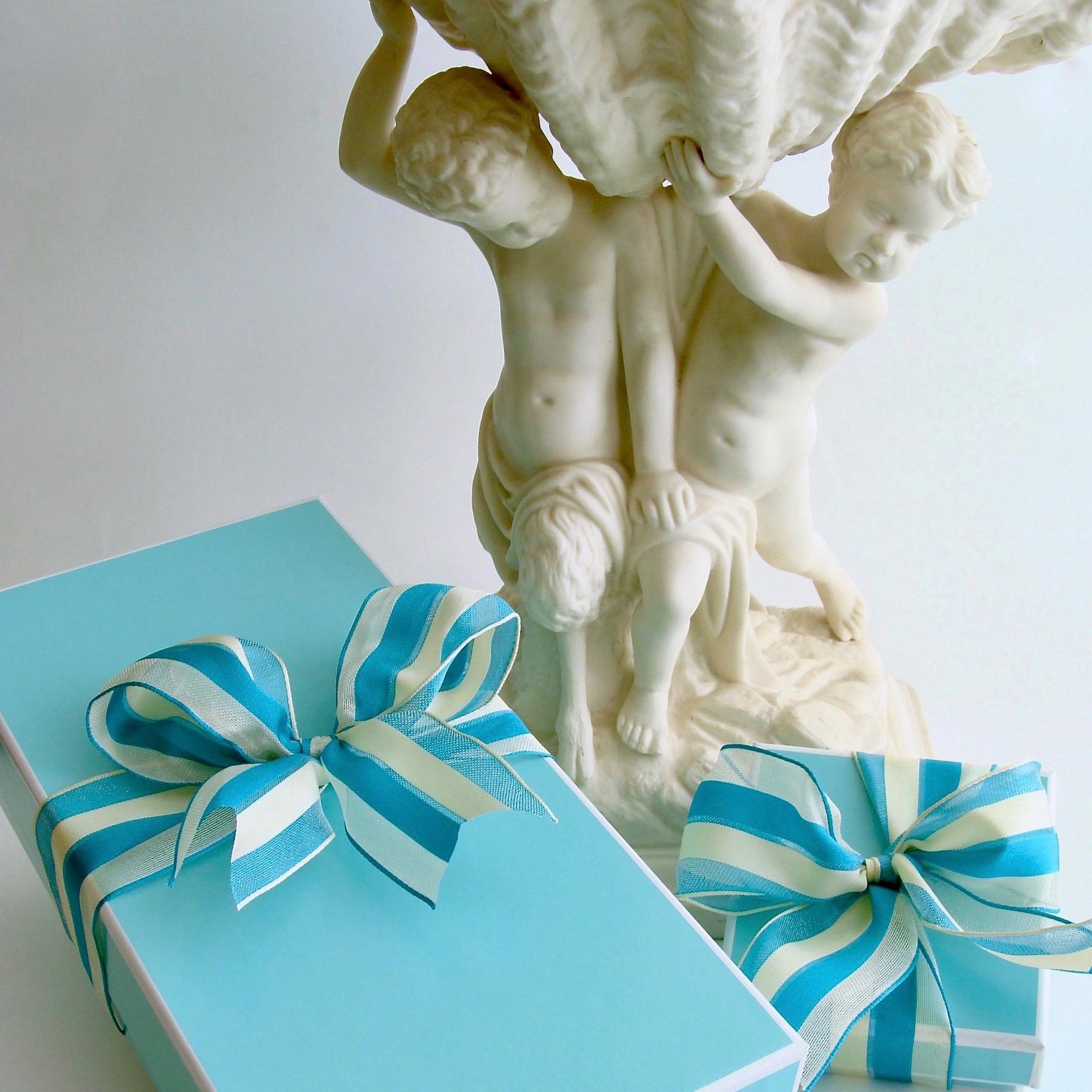 Women's 12 Days of Christmas - Blue Hydroquartz w White Topaz Posts  - Blue Hydro Quartz For Sale