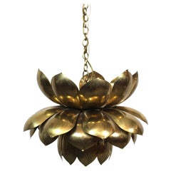 12" dia Lotus Pendant by Feldman