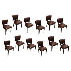 12 Dining Chairs, 1920, Art Deco (Restoration at the client's choice)