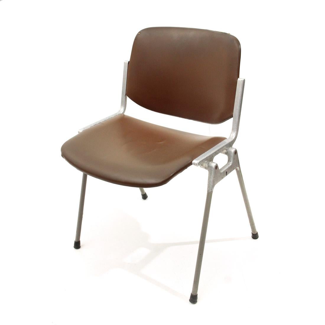 Italian 12 ‘DSC 106’ Chairs by Giancarlo Piretti Per Castelli, 1960s