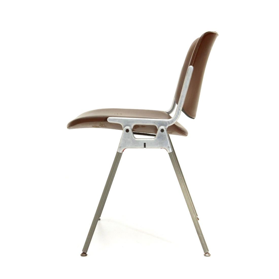 Metal 12 ‘DSC 106’ Chairs by Giancarlo Piretti Per Castelli, 1960s