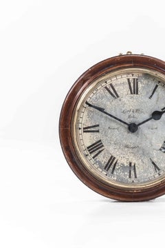 Early Wooden Gents of Leicester Wall Clock, c.1910