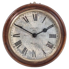 Early Wooden Gents of Leicester Wall Clock, c.1910