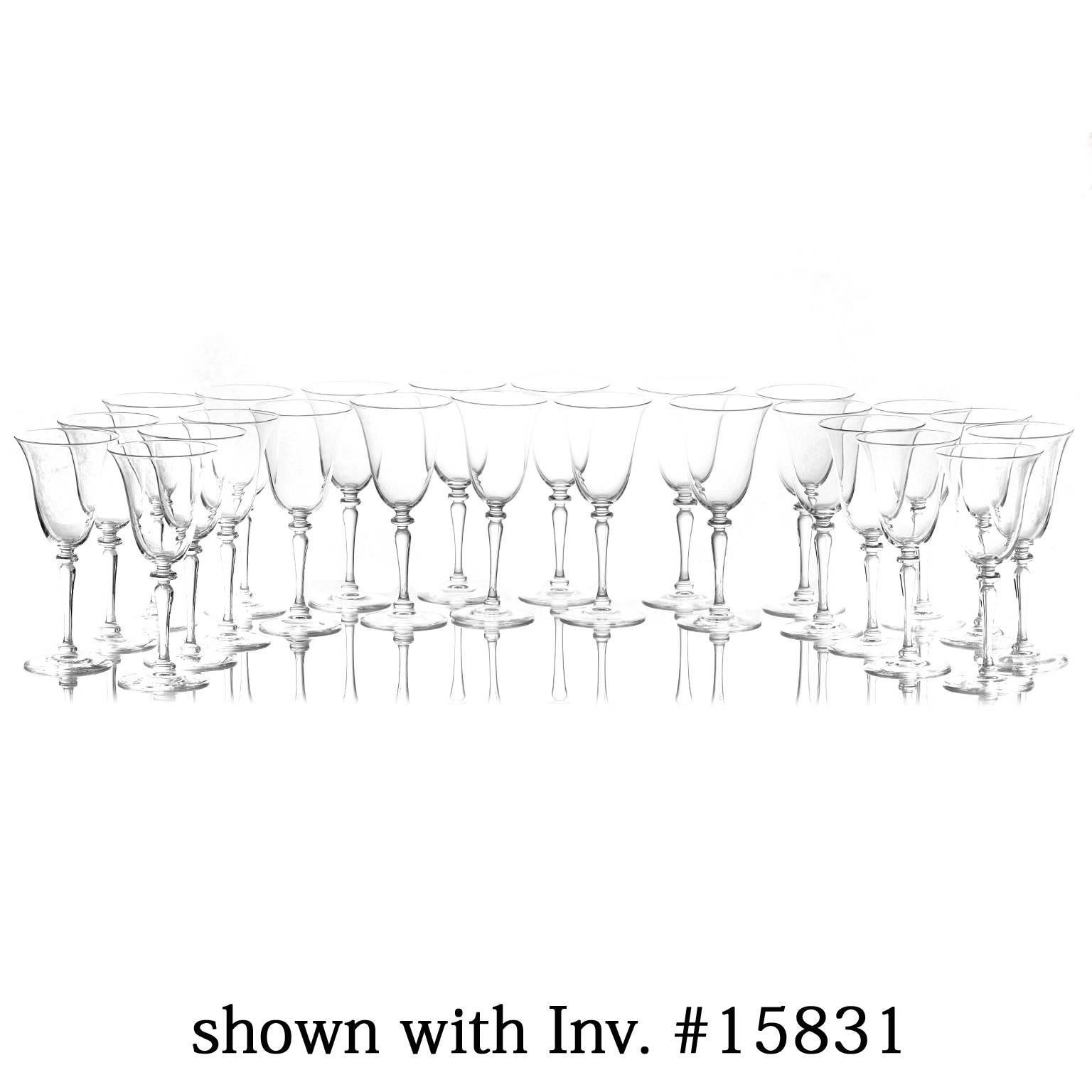 12 Elegant Art Deco Steuben Water Goblets 1