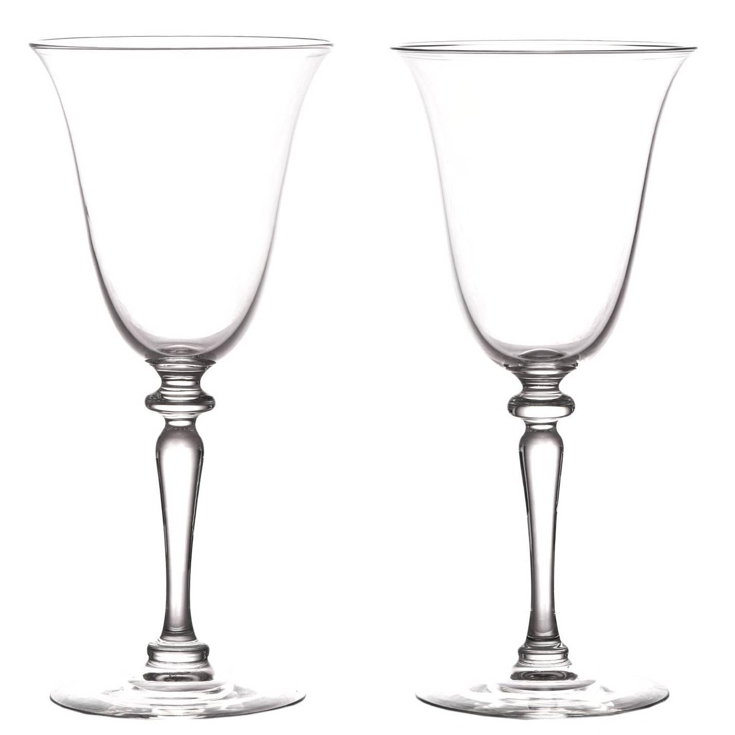 12 Elegant Art Deco Steuben Water Goblets