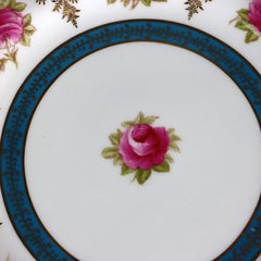 12 English Cauldon For Gilman Collamore & Co. Scallop Edged Porcelian Plates