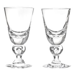 12 Exceptional Modernist Steuben Baluster Water Goblets