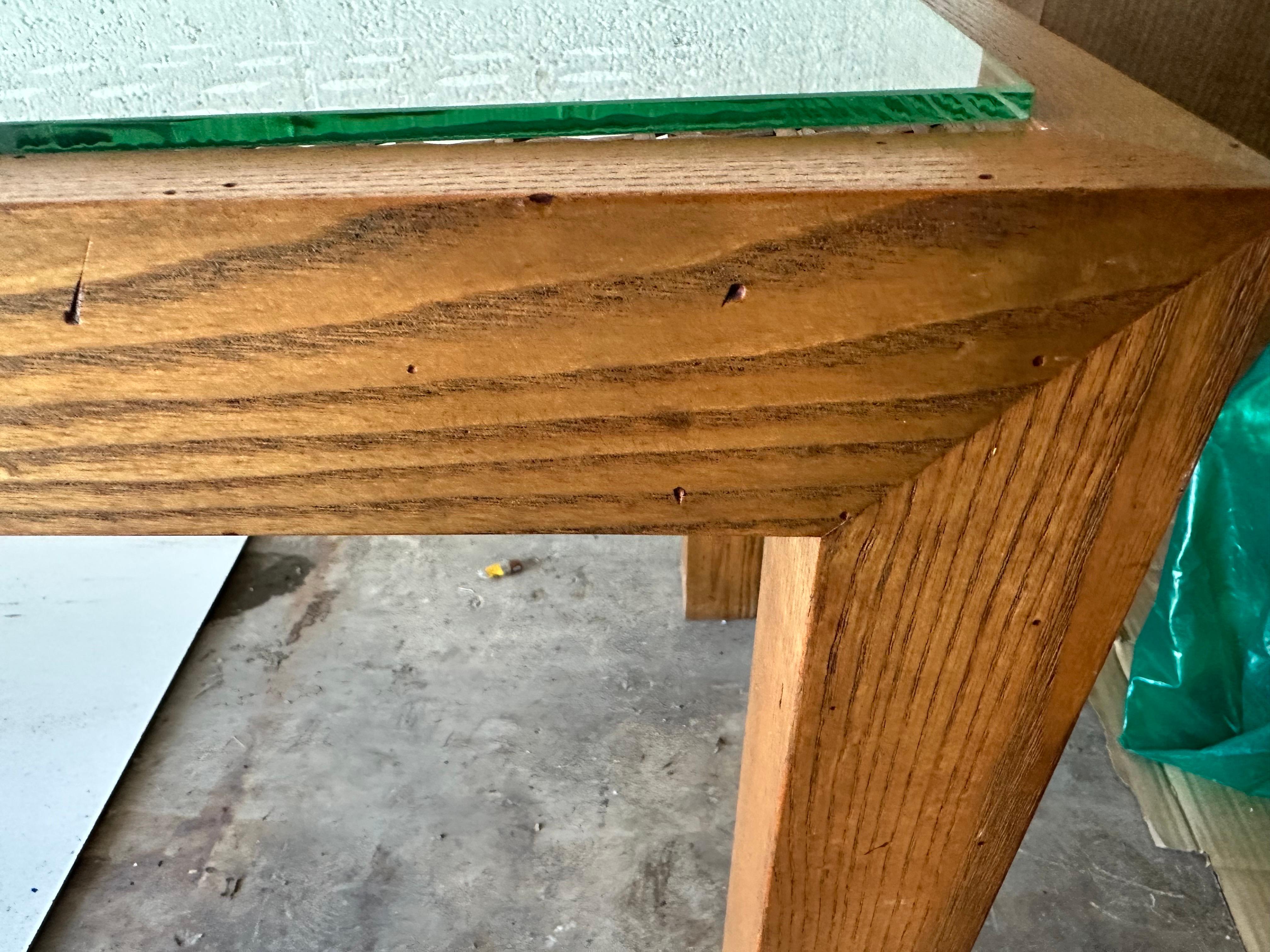 American 12 Feet long Cane Low Console Table For Sale