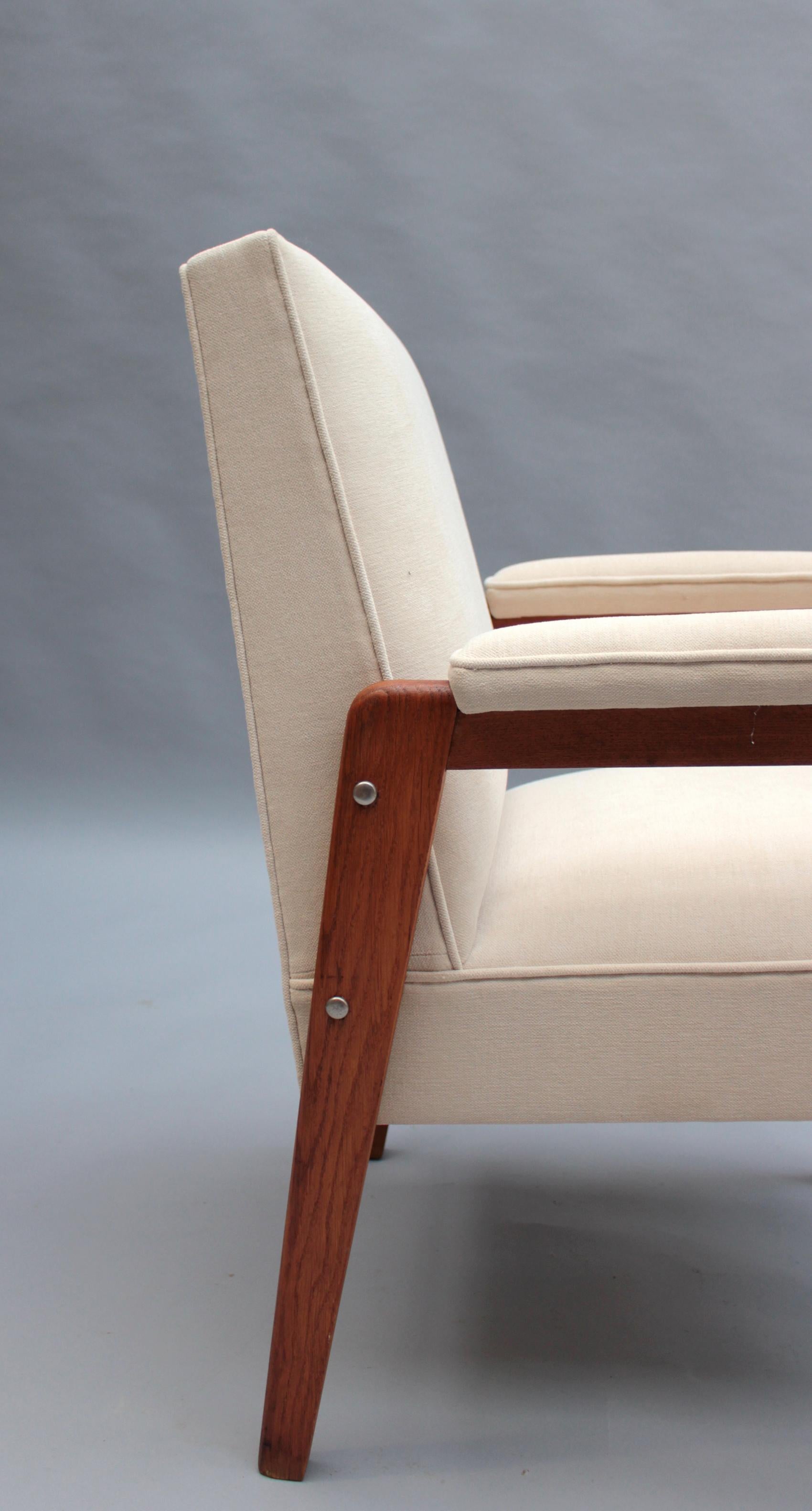 12 Fine French 1950s Oak Armchairs by Marcel Gascoin 8