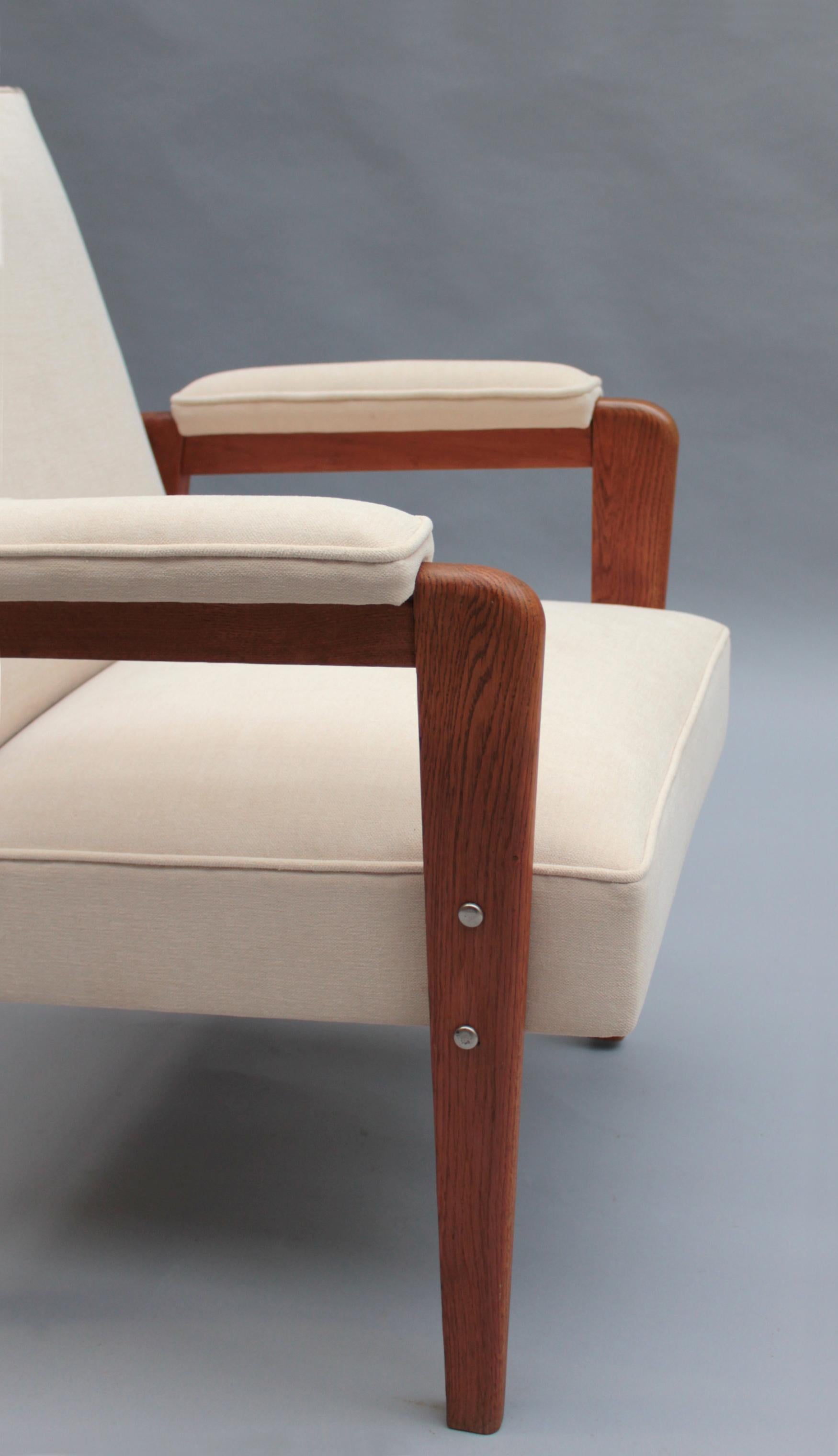 12 Fine French 1950s Oak Armchairs by Marcel Gascoin 9