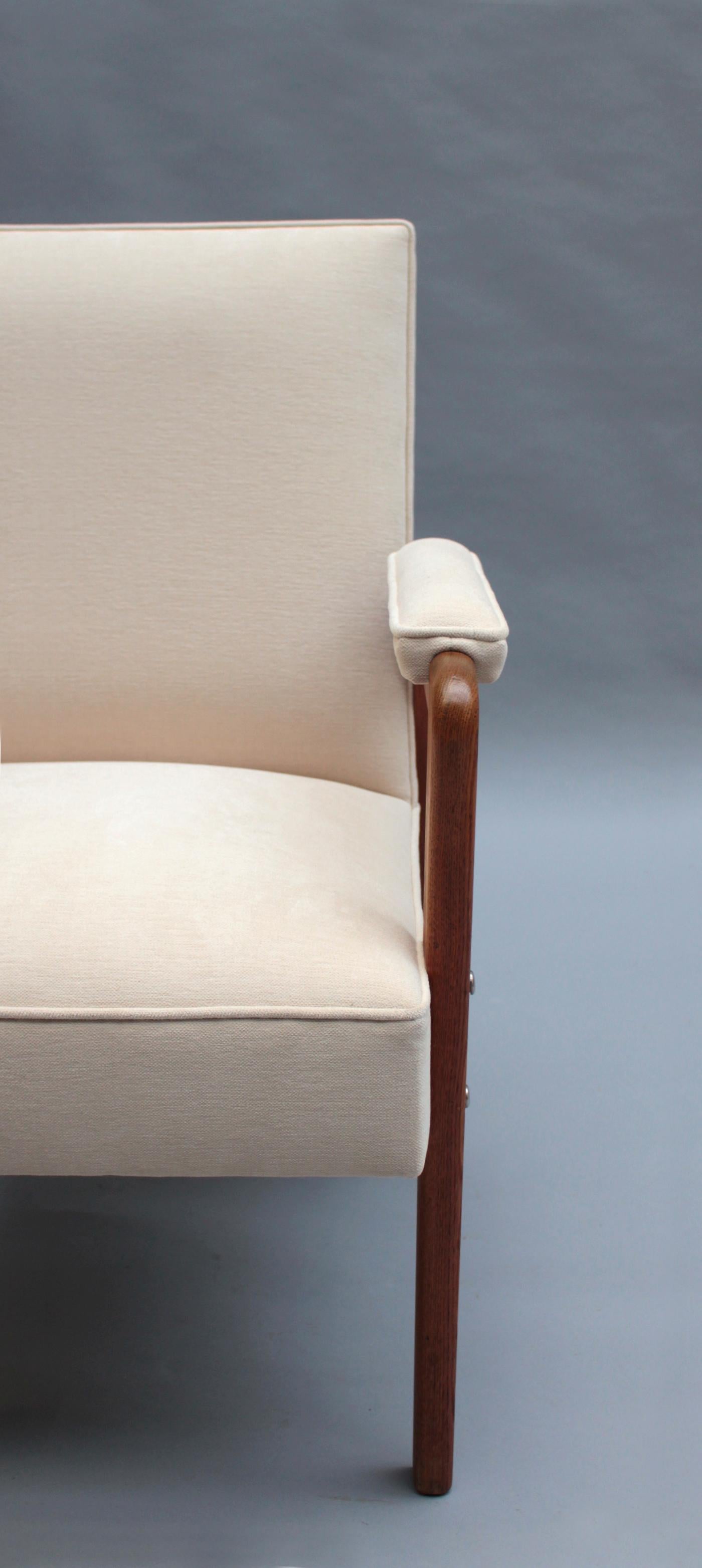 12 Fine French 1950s Oak Armchairs by Marcel Gascoin 10
