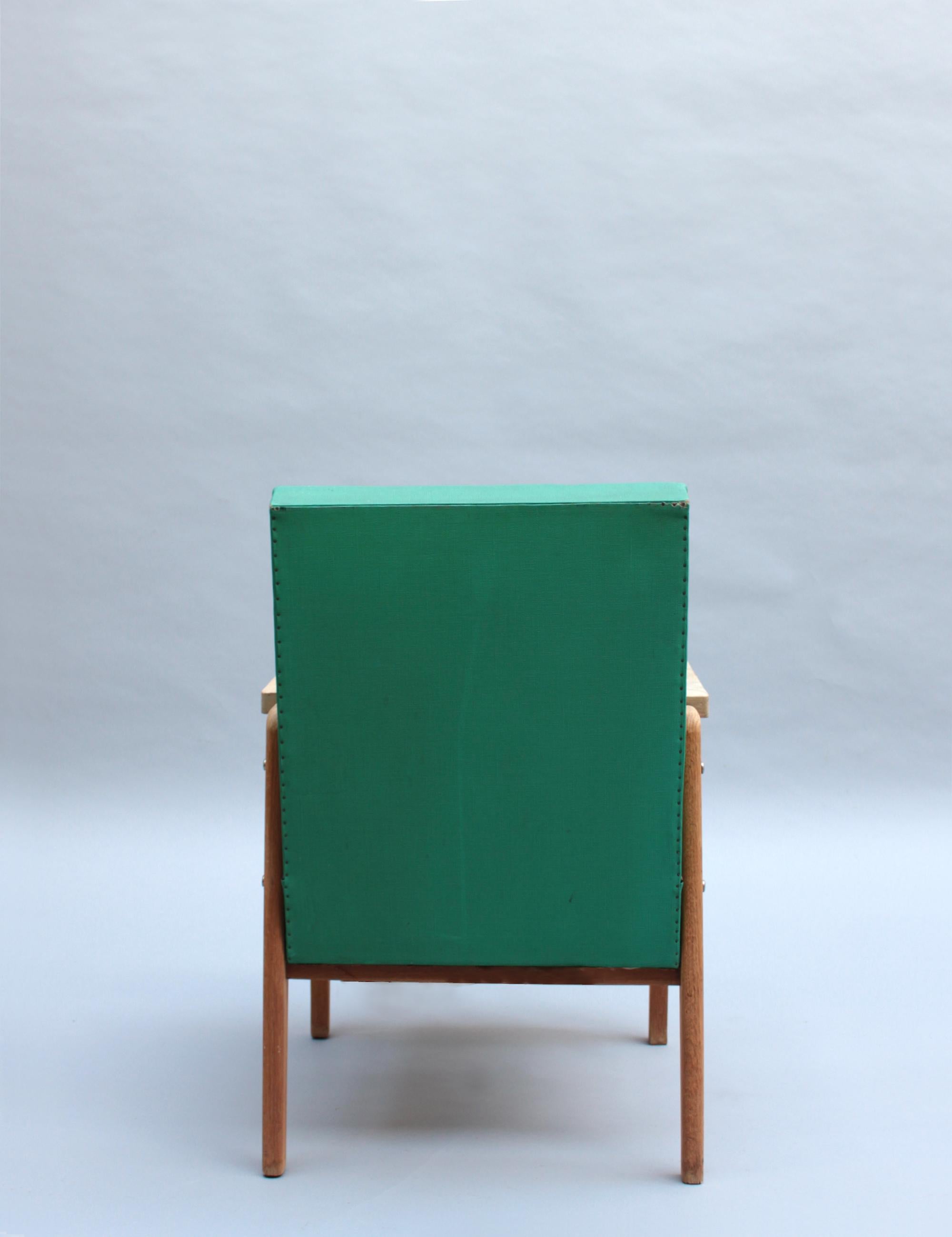 12 Fine French 1950s Oak Armchairs by Marcel Gascoin 1