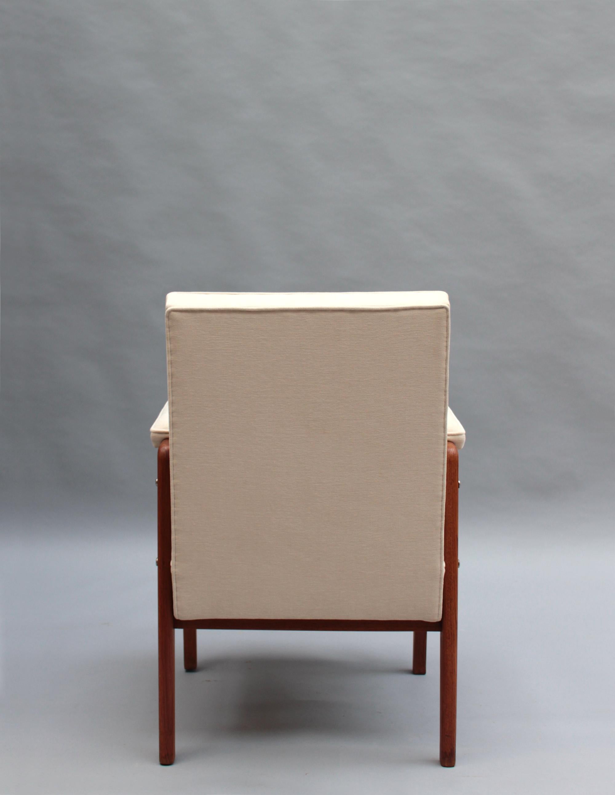 12 Fine French 1950s Oak Armchairs by Marcel Gascoin 2