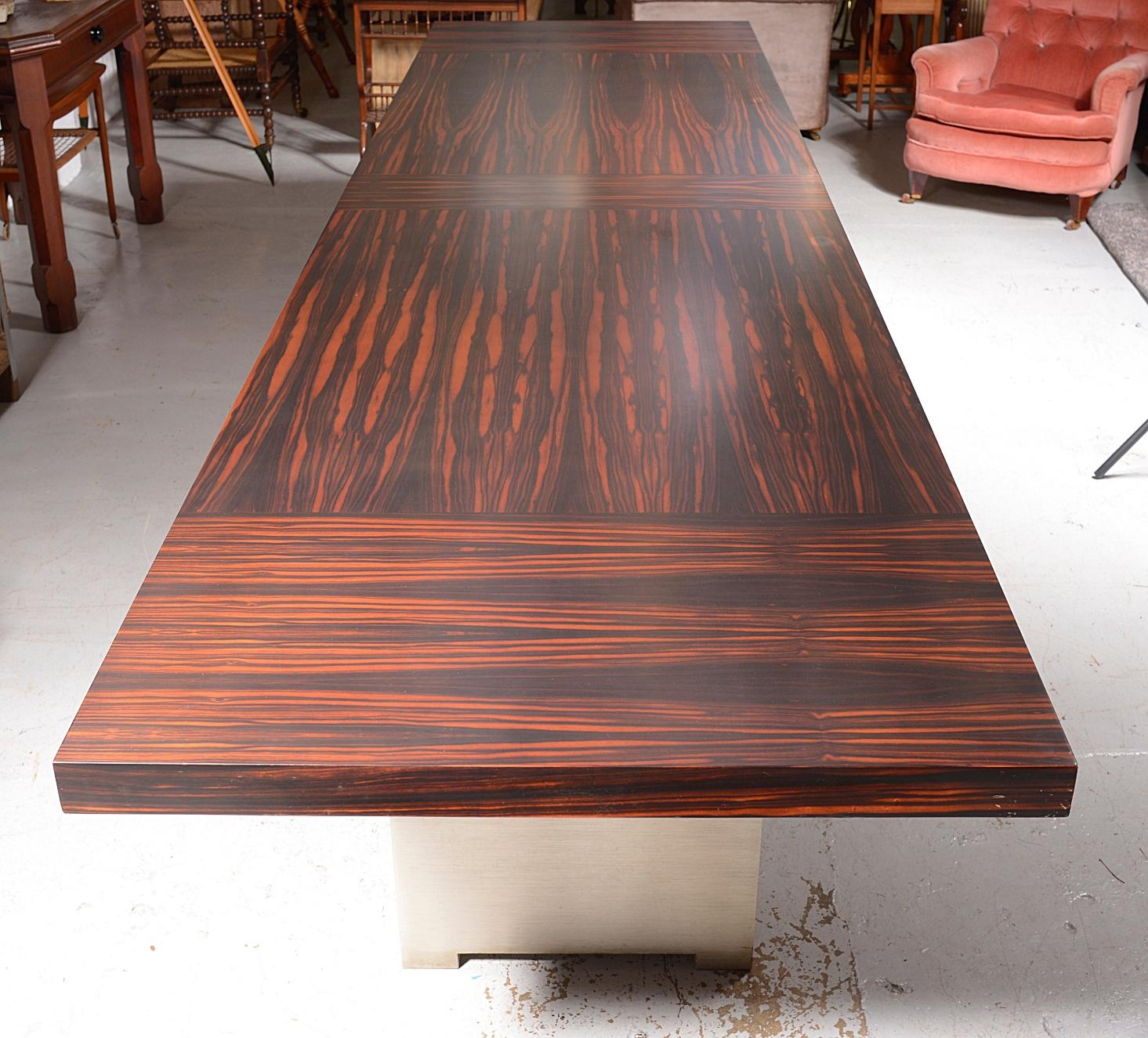 macassar ebony dining table