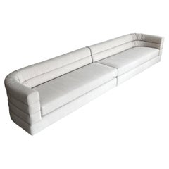 Interior Crafts Channeled Back Two Piece Sofa by Richard Himmel