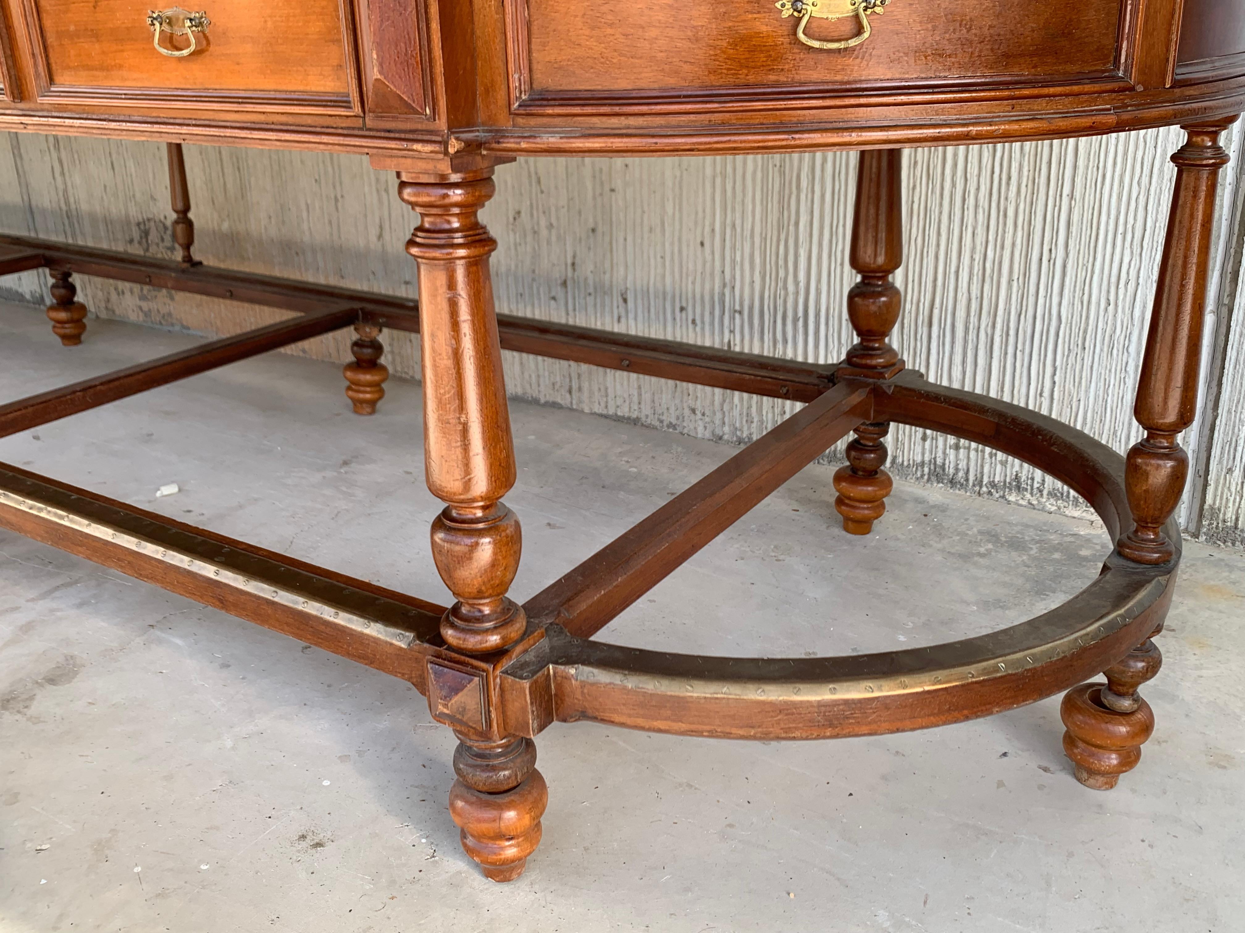 12 Foot Oval Center Table with Drawers in Both Sides, 20th Century For Sale 2