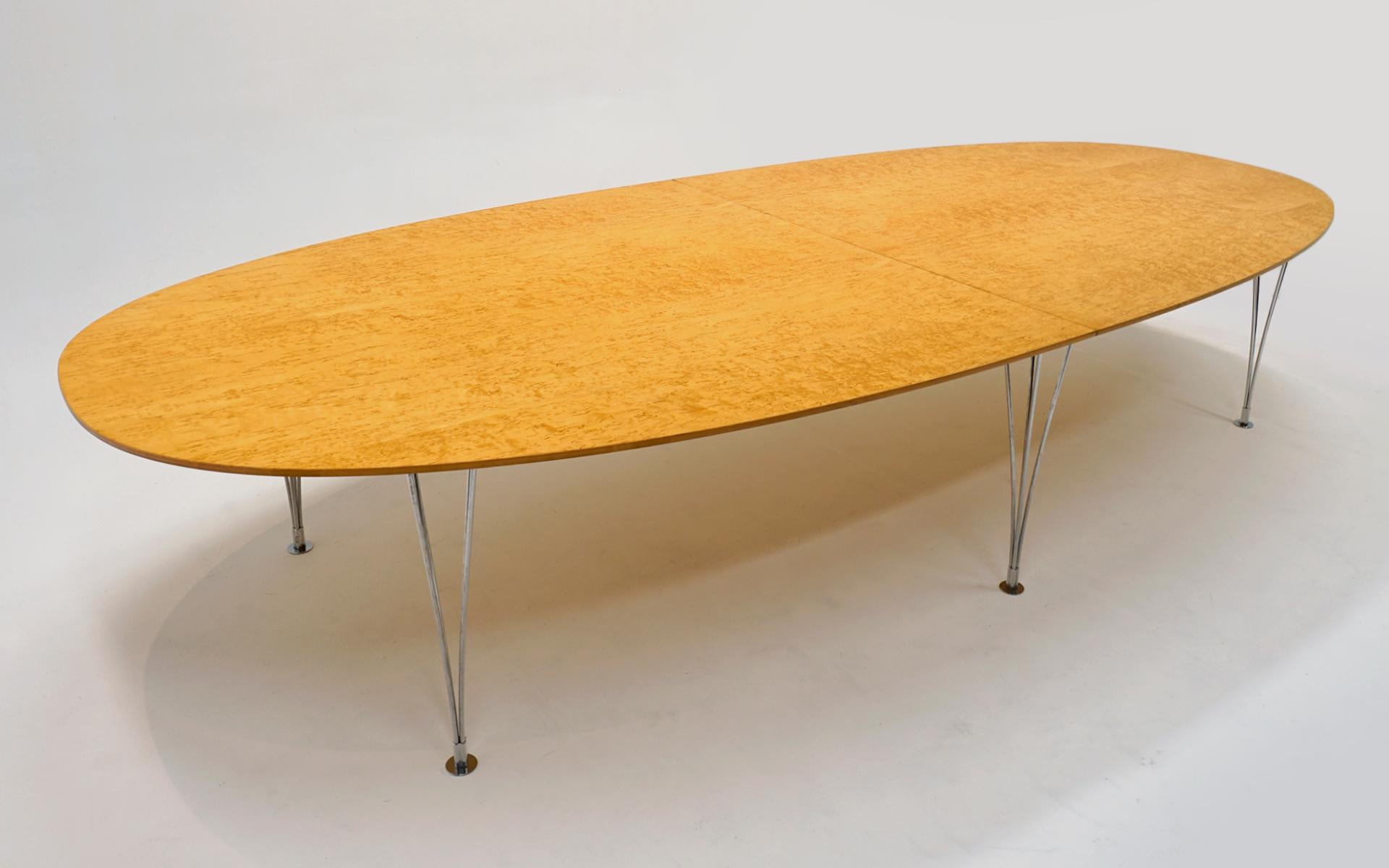 12 Foot Super Ellipse Dining/Conference Table by Arne Jocobsen, Piet Hein, et al In Good Condition For Sale In Kansas City, MO