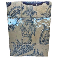 (12) Four Portuguese Tiles 17th Century (1630/1680) Very Rare Collectible