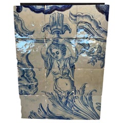 (12) Four Portuguese Tiles 17th Century (1630/1680) Very Rare Collectible