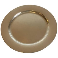 12 Georg Jensen Sterling Silver Charger or Plate by Henning Koppel No 1074