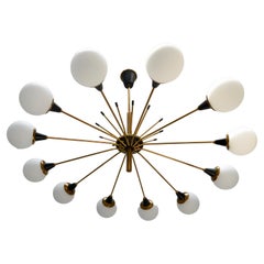 12 Globe Mid Century Chandelier