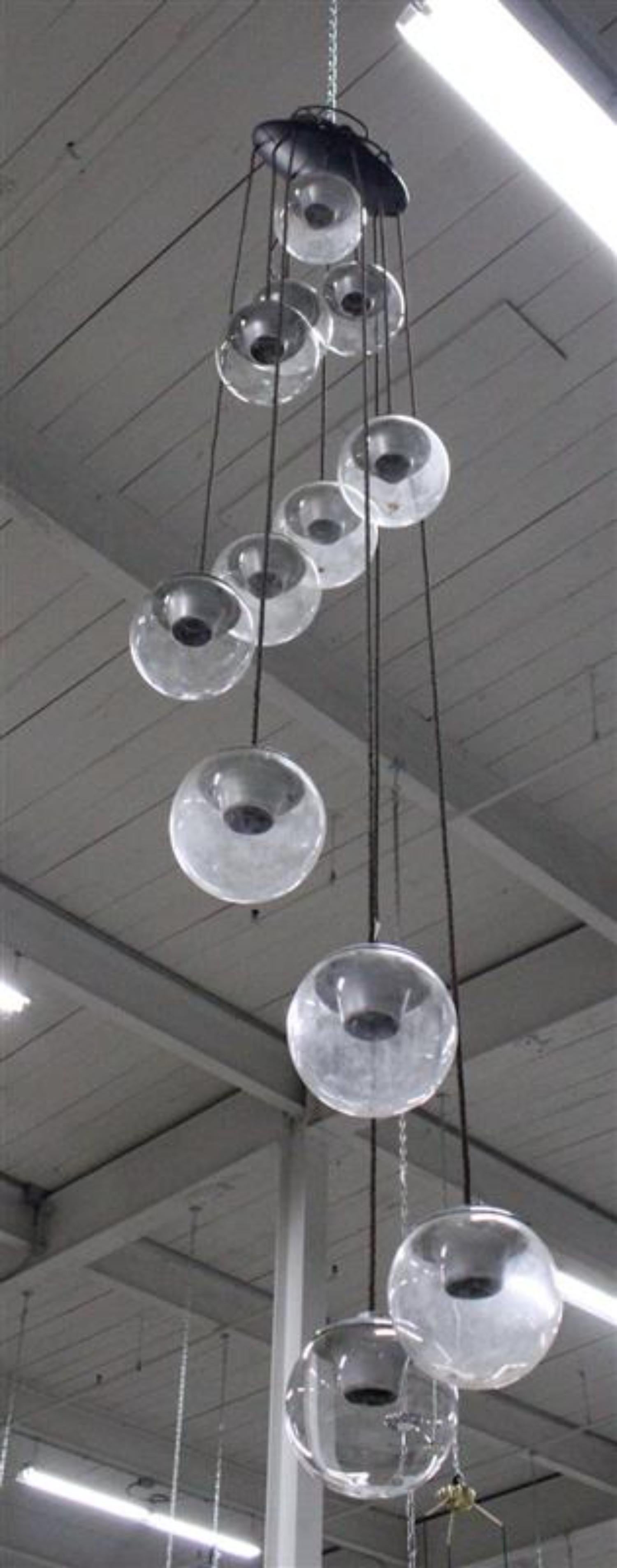 Lampadario a 12 globi Gino Sarfatti for Arteluce In condizioni buone in vendita a Red Lion, PA