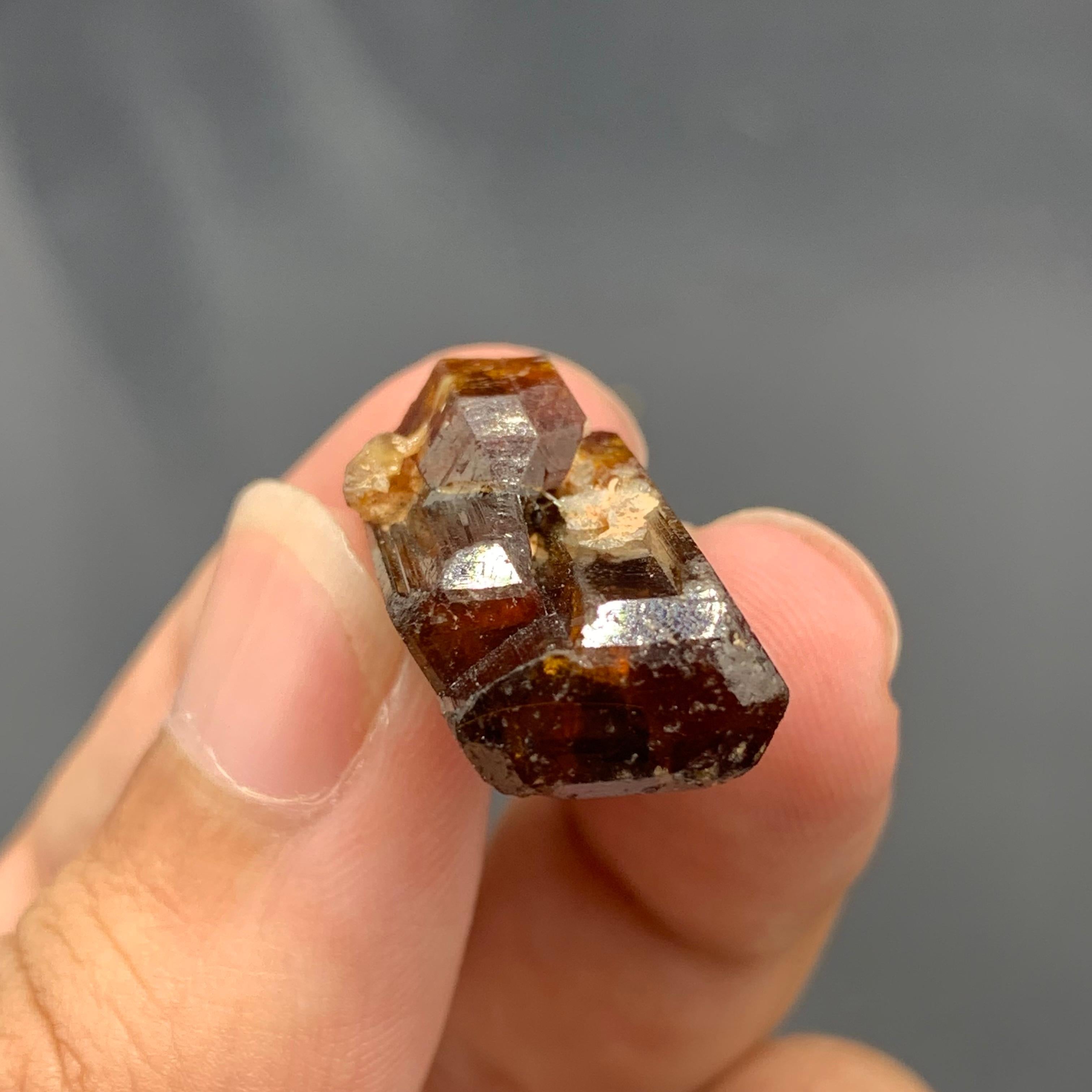 Cristal de Bastnasita Raro De 12 Gramos Con Cristales Secundarios Perfectos De Pakistán Estilo Adán