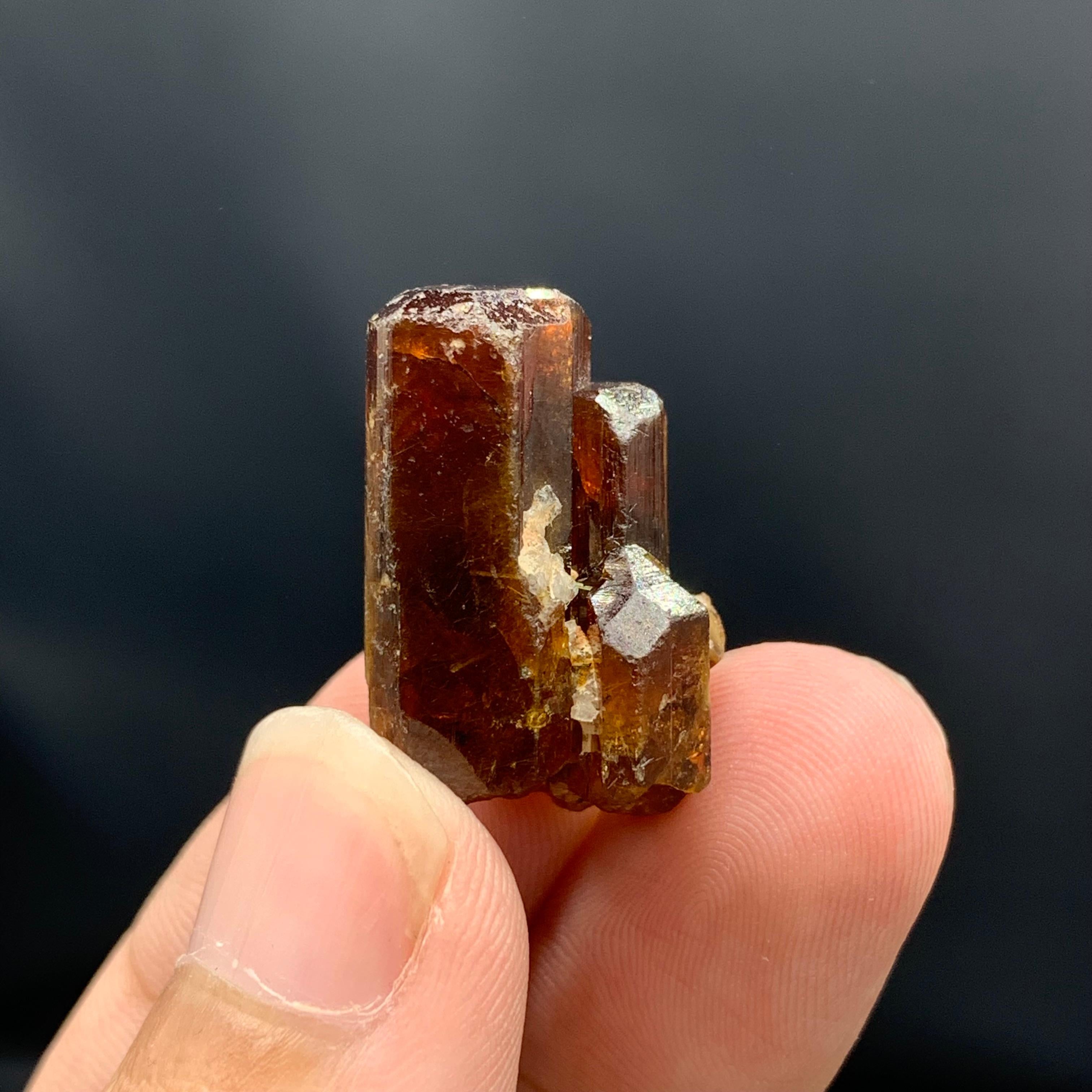 Cristal de Bastnasita Raro De 12 Gramos Con Cristales Secundarios Perfectos De Pakistán 2