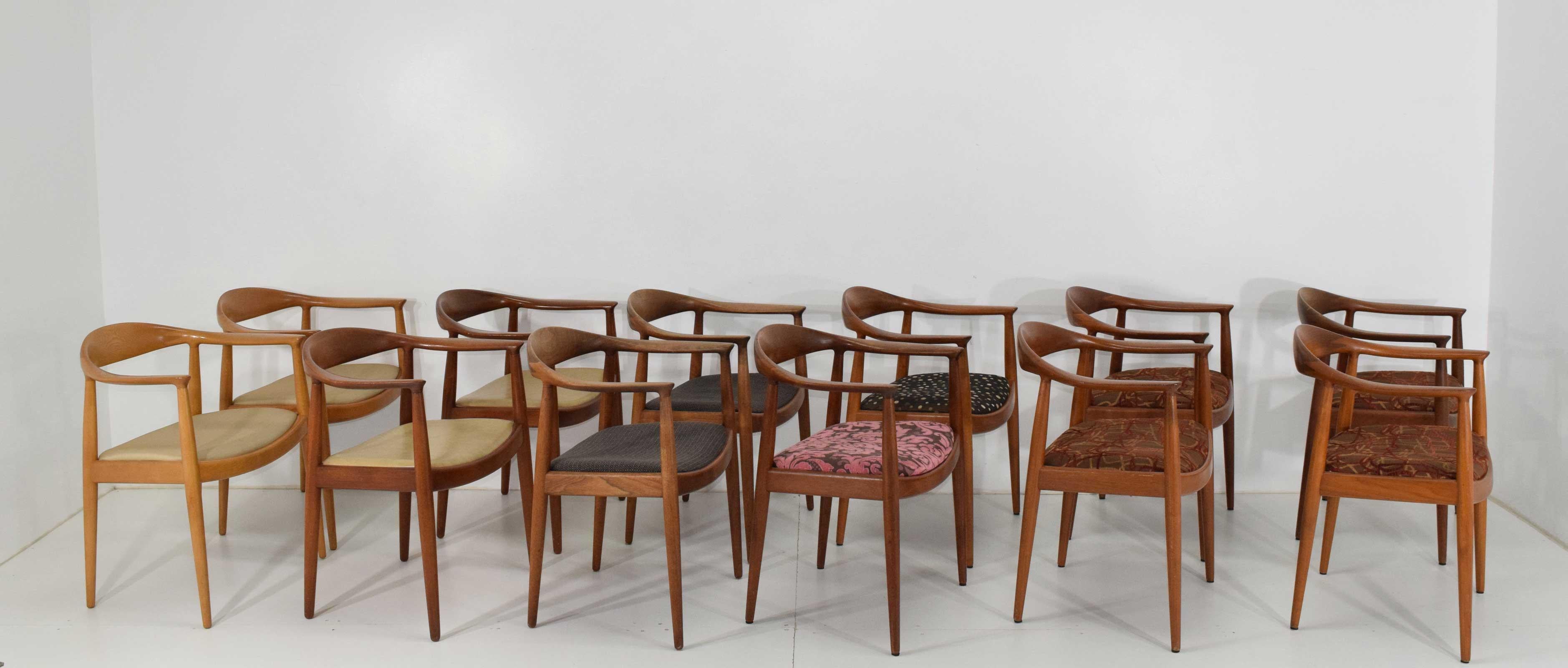 We have 8 Hans Wegner round chairs often referred to as 