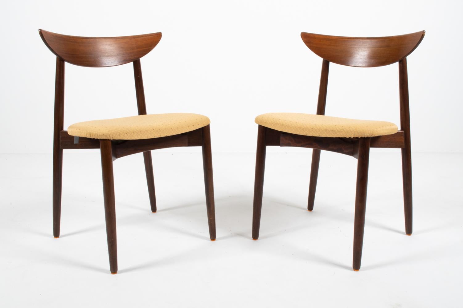 Mid-20th Century (12) Harry Ostergaard Danish Mid-Century Rosewood Dining Chairs For Sale