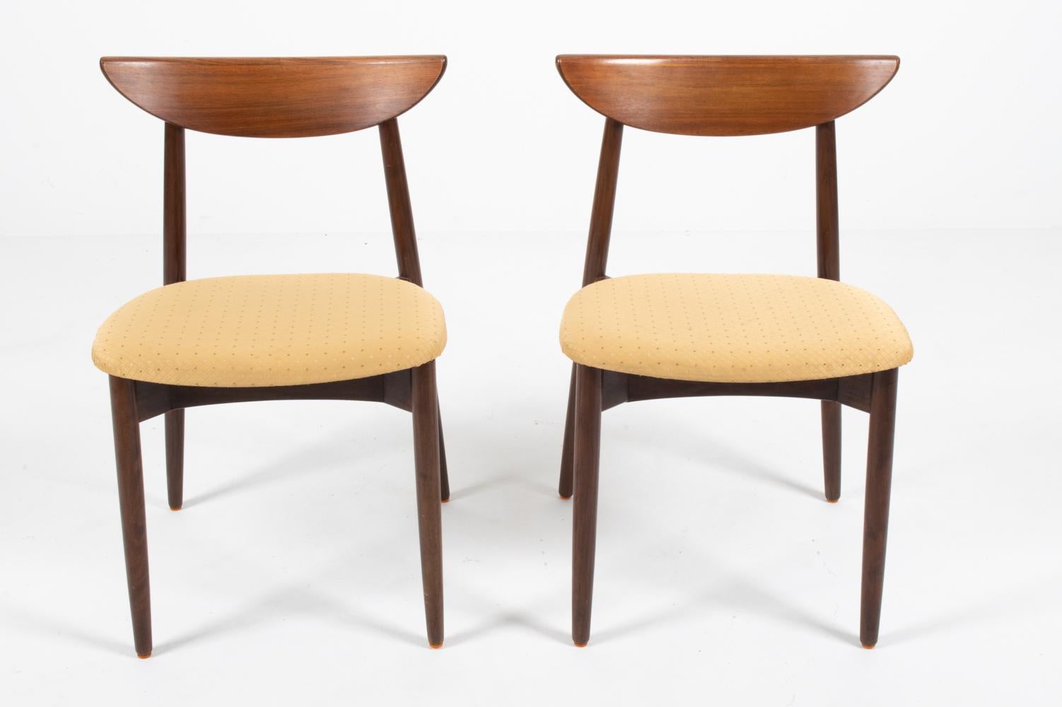 (12) Harry Ostergaard Danish Mid-Century Rosewood Dining Chairs For Sale 3